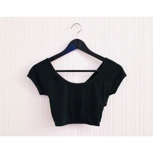 Brandy Melville Cropped Tee with Crossback
